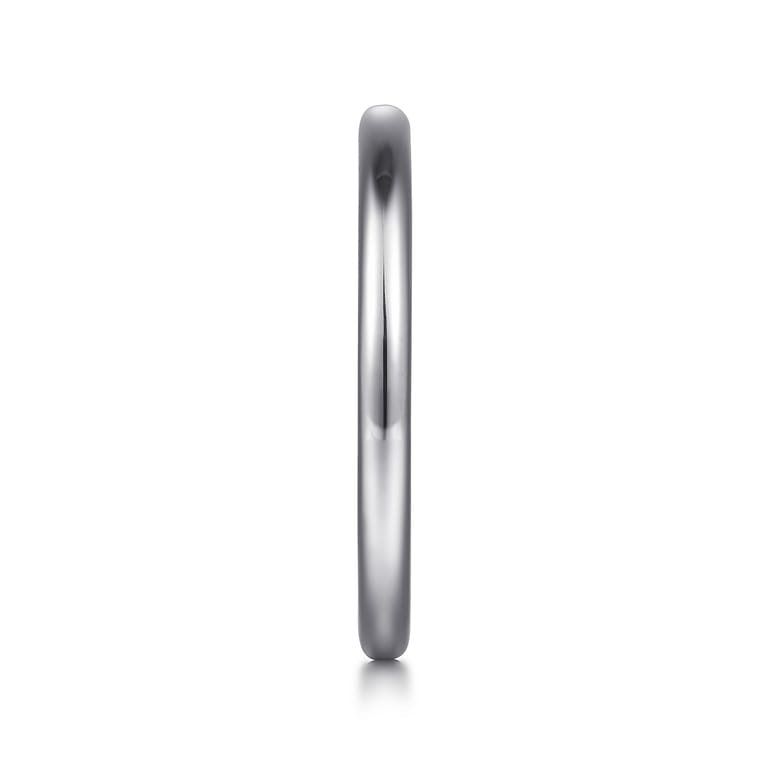 14K White Gold Matching Wedding Band - Shot 5