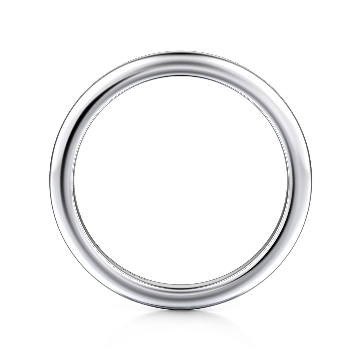 14K White Gold Matching Wedding Band - Shot 2