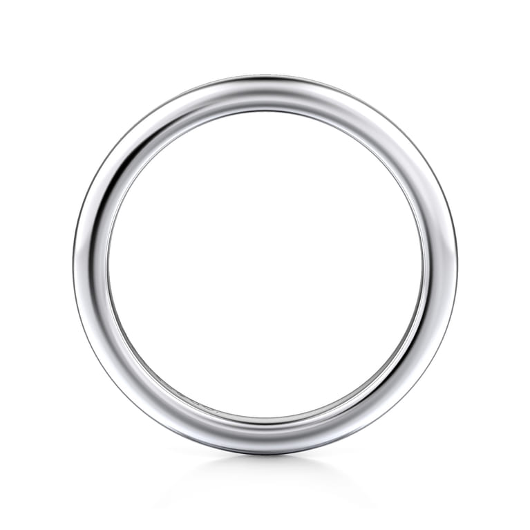 14K White Gold Matching Wedding Band - Shot 2