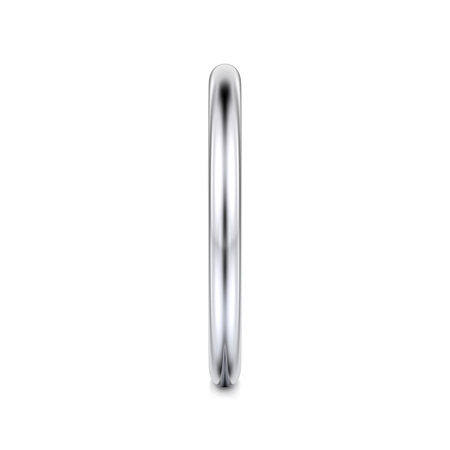 14K White Gold Matching Wedding Band - Shot 5