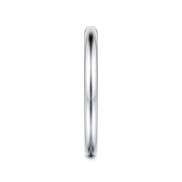 14K White Gold Matching Wedding Band - Shot 5