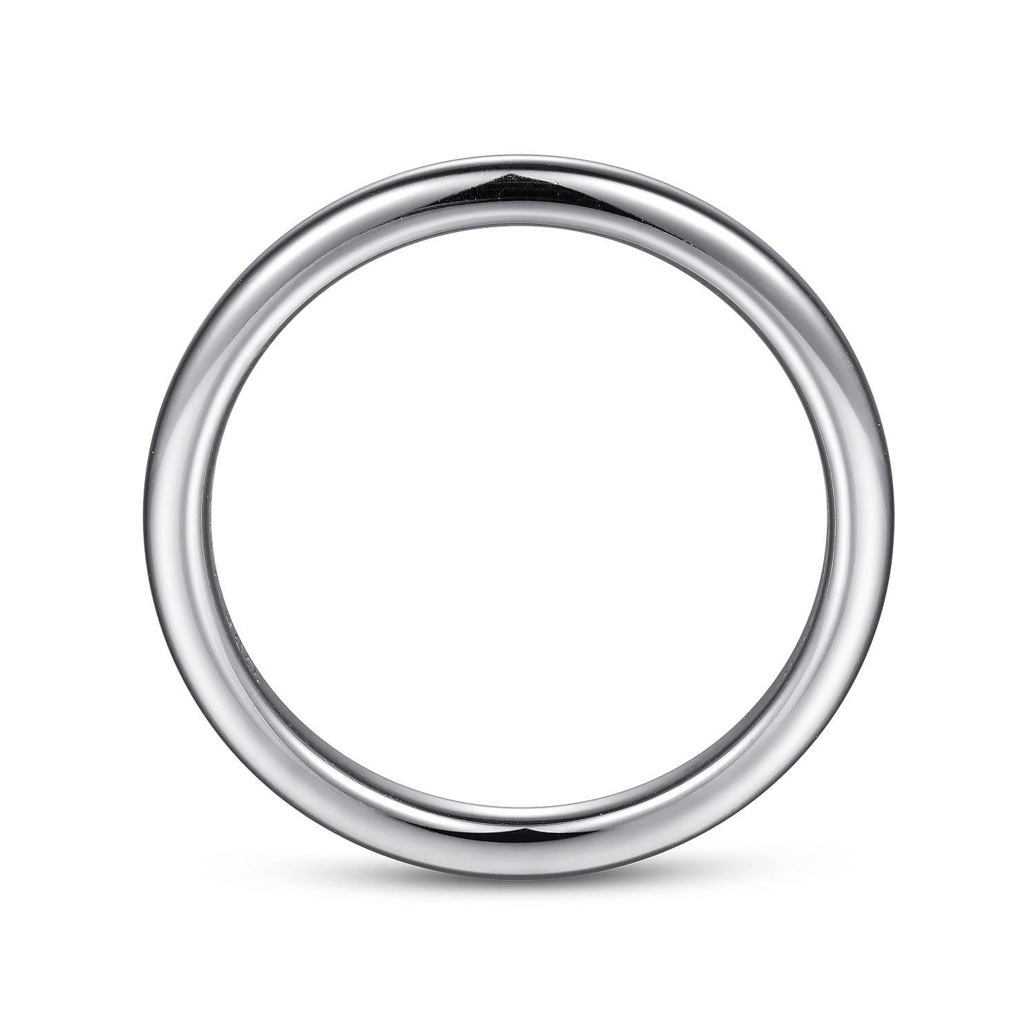 14K White Gold Matching Wedding Band - Shot 2