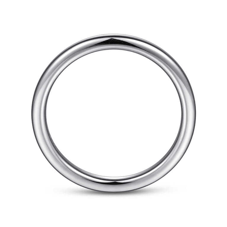 14K White Gold Matching Wedding Band - Shot 2