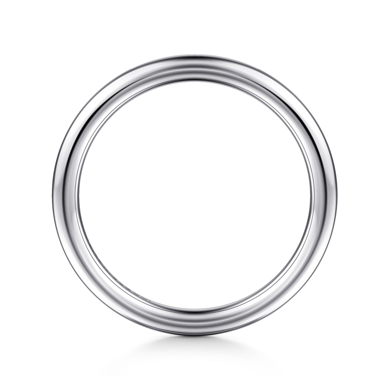 14K White Gold Matching Wedding Band - Shot 2