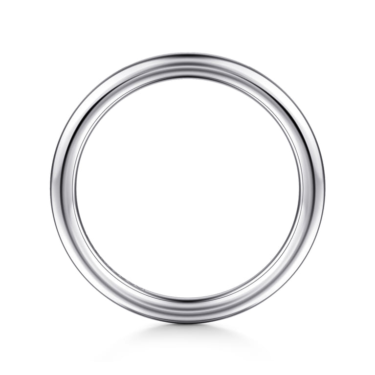 14K White Gold Matching Wedding Band - Shot 2