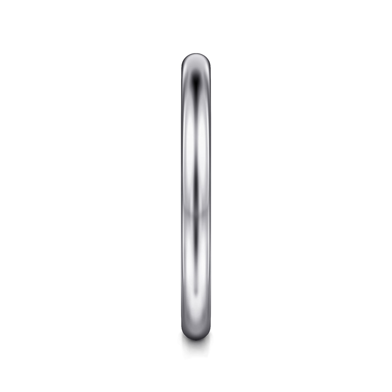 14K White Gold Matching Wedding Band - Shot 4