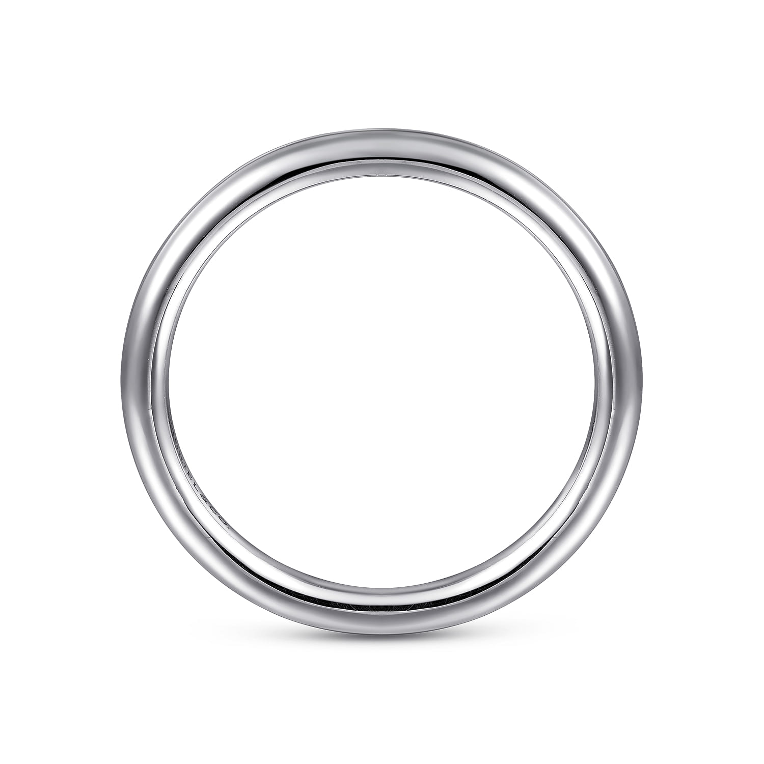 14K White Gold Matching Wedding Band - Shot 2