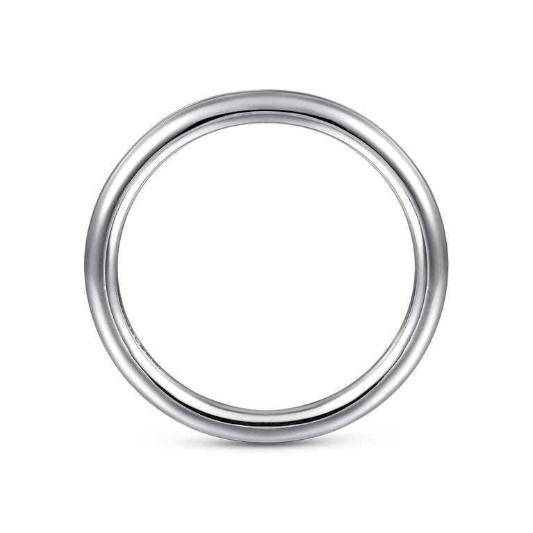 14K White Gold Matching Wedding Band - Shot 2