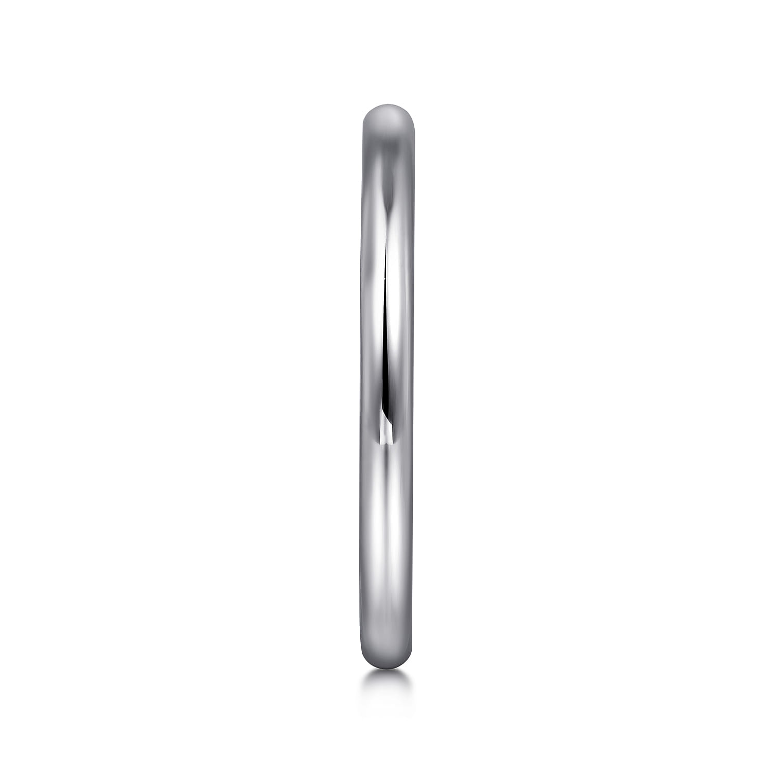 14K White Gold Matching Wedding Band - Shot 5