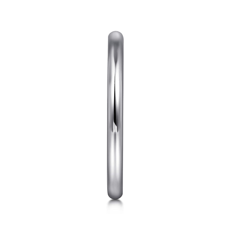 14K White Gold Matching Wedding Band - Shot 5