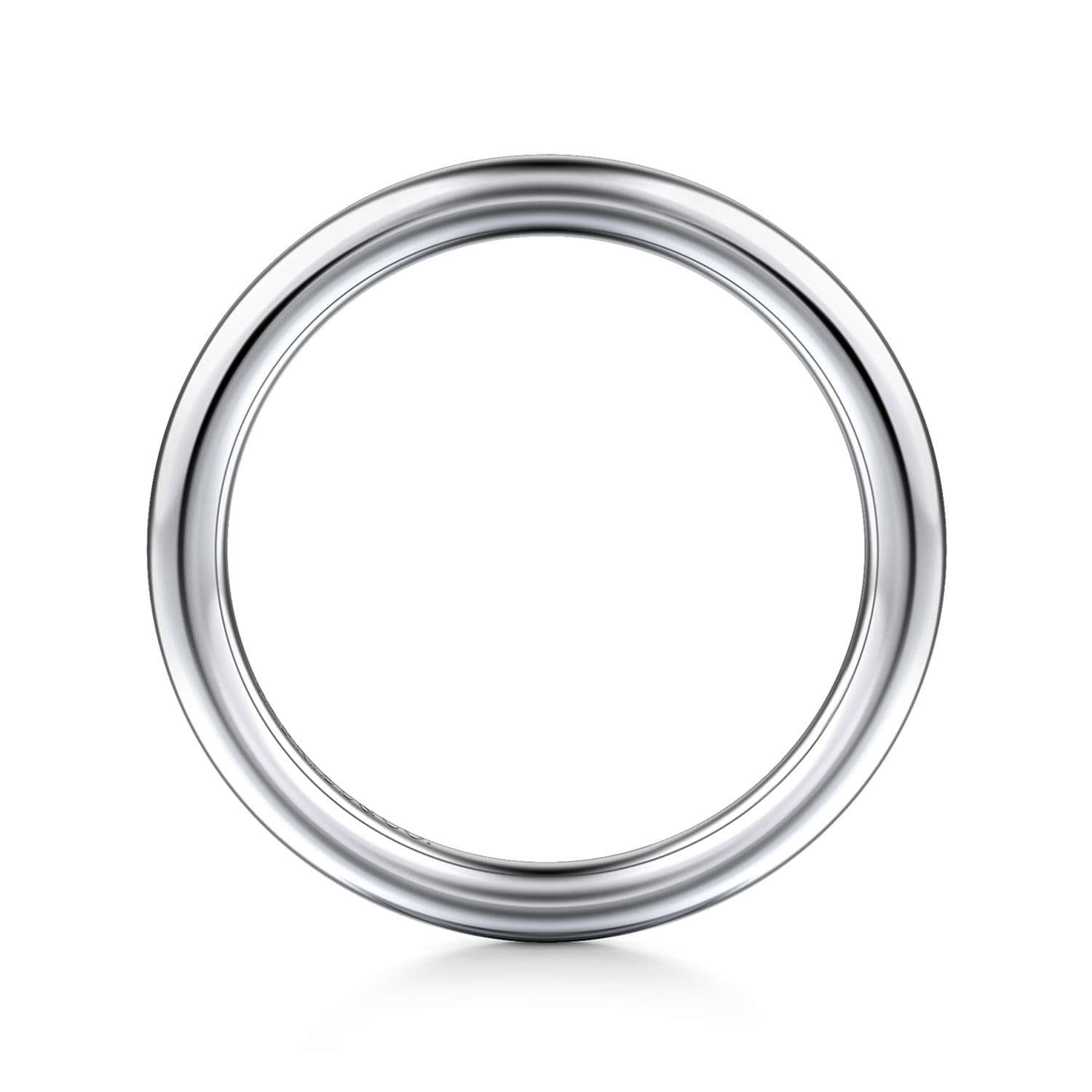 14K White Gold Matching Wedding Band - Shot 2