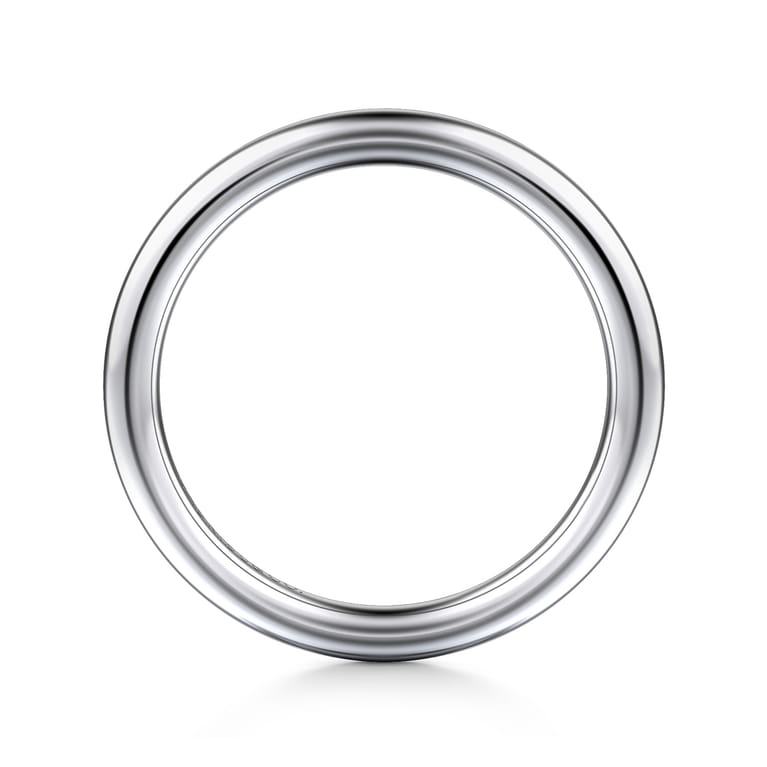 14K White Gold Matching Wedding Band - Shot 2