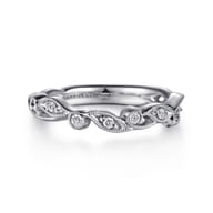 14K White Gold Matching Wedding Band