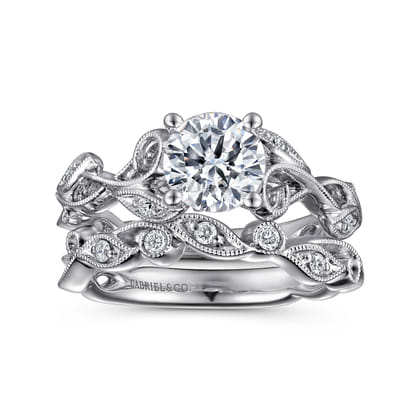 14K White Gold Matching Wedding Band