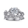 14K White Gold Matching Wedding Band - 0.07 ct