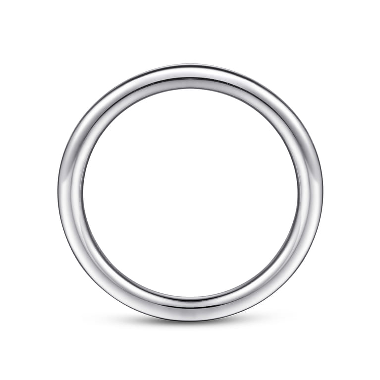 14K White Gold Matching Wedding Band - Shot 2