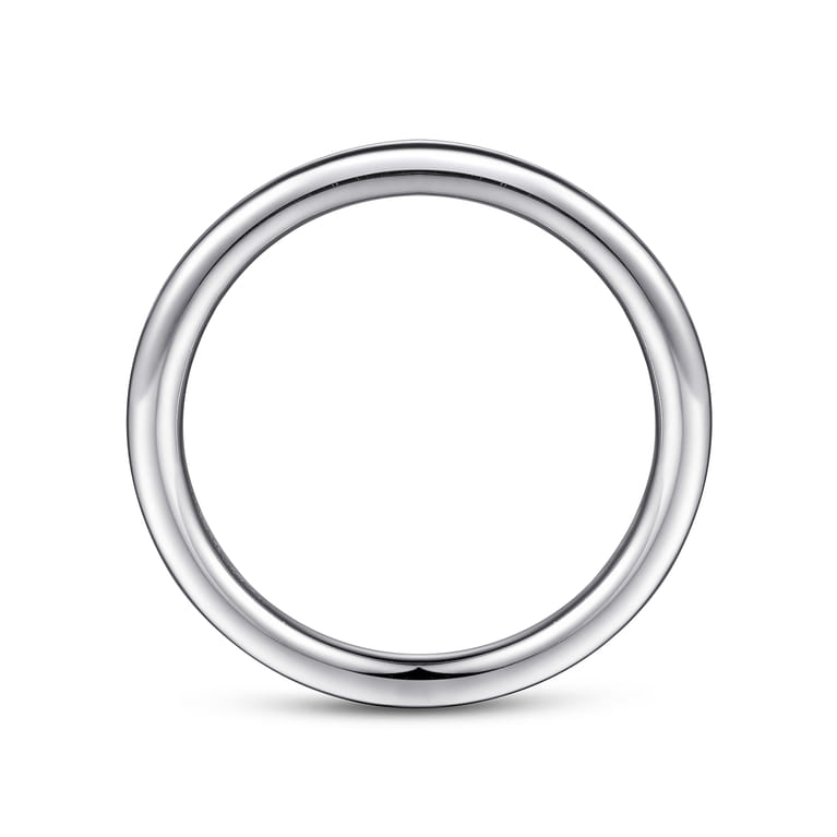 14K White Gold Matching Wedding Band - Shot 2