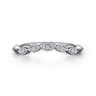 14K White Gold Matching Wedding Band - 0.03 ct