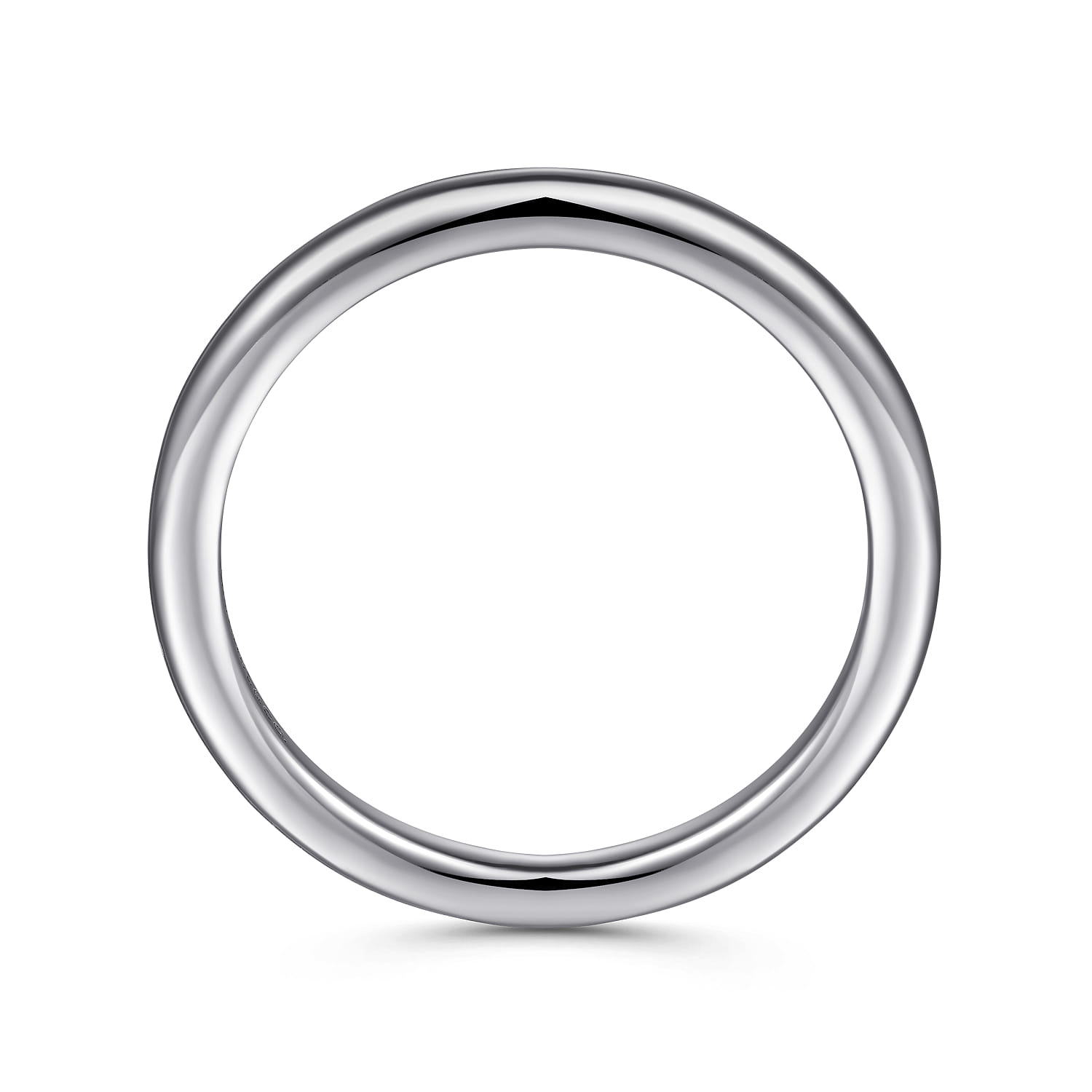 14K White Gold Matching Wedding Band - Shot 2