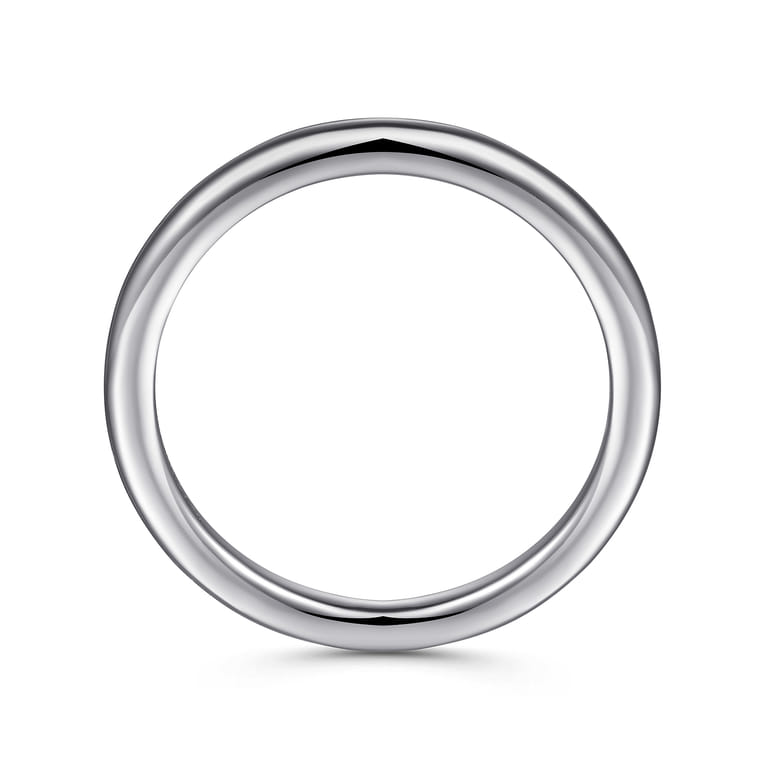 14K White Gold Matching Wedding Band - Shot 2