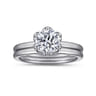 14K White Gold Matching Wedding Band