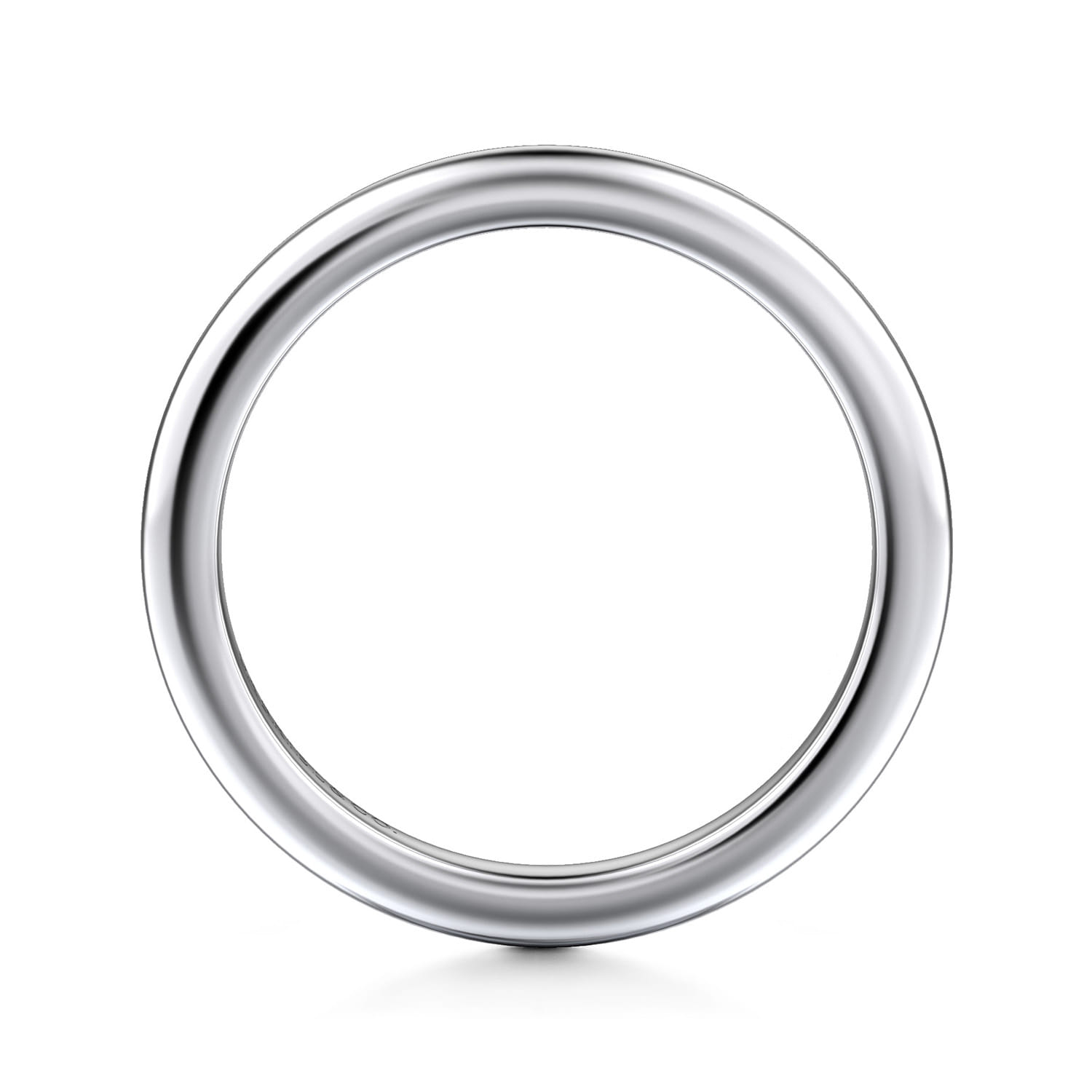 14K White Gold Matching Wedding Band - Shot 2