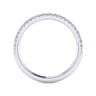 14K White Gold Matching Wedding Band - 0.16 ct