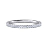 14K White Gold Matching Wedding Band - 0.16 ct