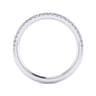 14K White Gold Matching Wedding Band - 0.16 ct