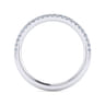 14K White Gold Matching Wedding Band - 0.16 ct