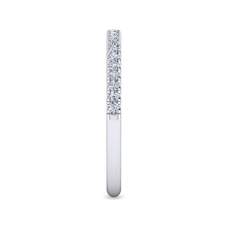 14K White Gold Matching Wedding Band - 0.16 ct - Shot 4