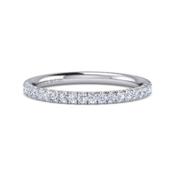 14K White Gold Matching Wedding Band