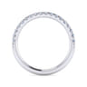 14K White Gold Matching Wedding Band - 0.32 ct