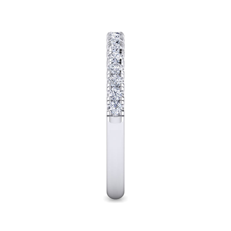 14K White Gold Matching Wedding Band - 0.32 ct - Shot 4