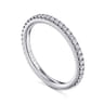 14K White Gold Matching Wedding Band - 0.3 ct