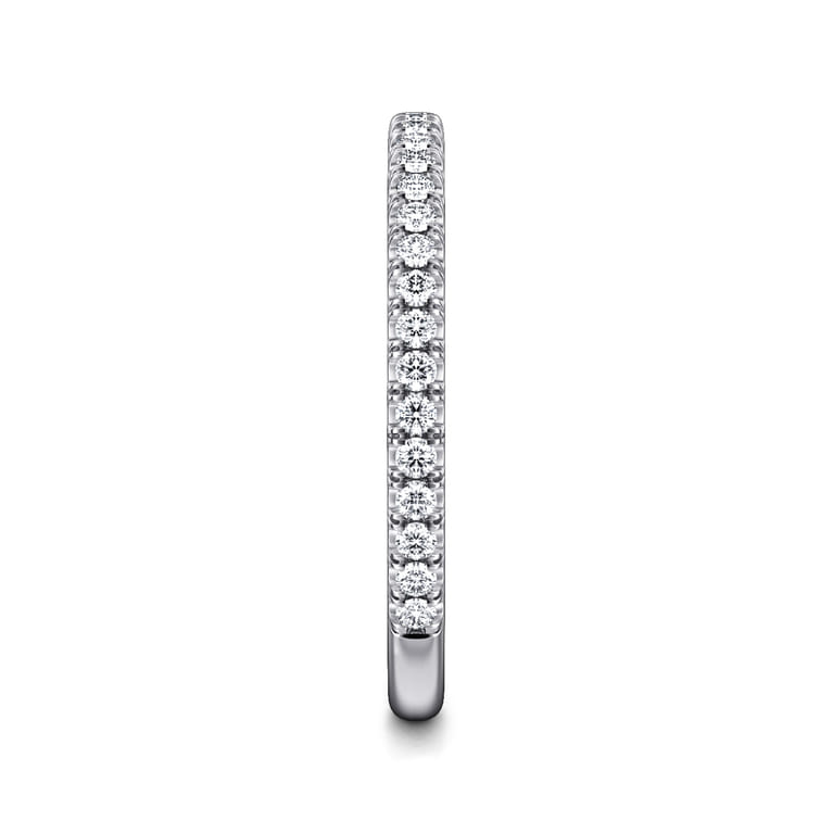 14K White Gold Matching Wedding Band - 0.3 ct - Shot 4