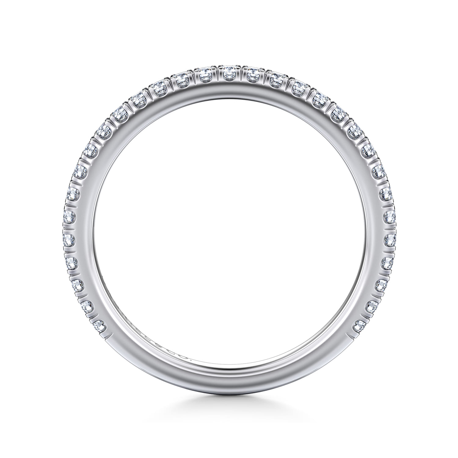 14K White Gold Matching Wedding Band - 0.3 ct - Shot 2