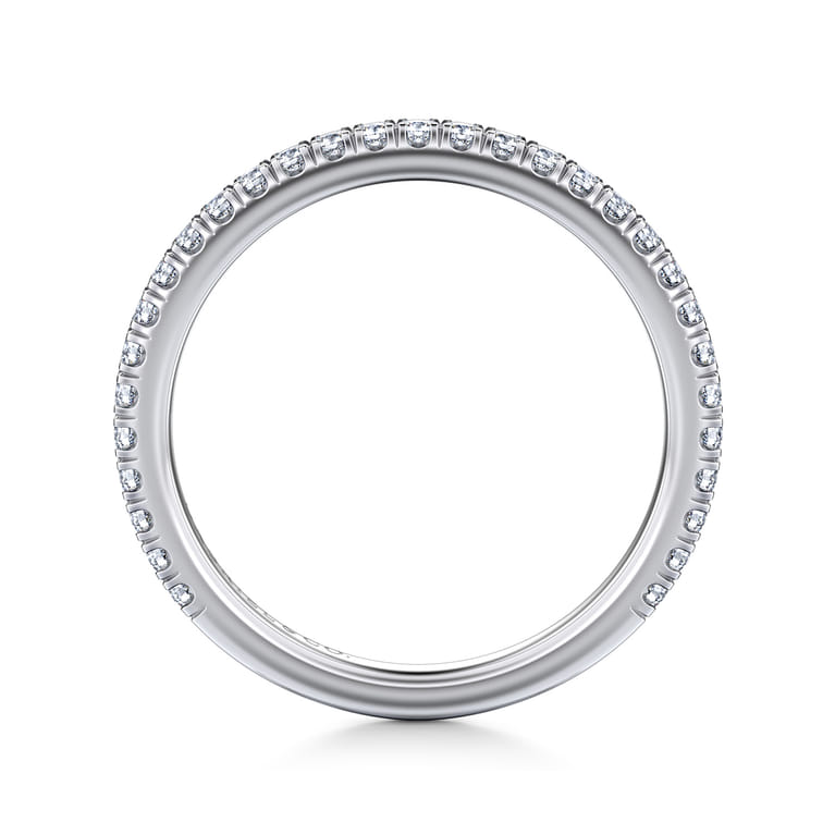 14K White Gold Matching Wedding Band - 0.3 ct - Shot 2