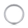 14K White Gold Matching Wedding Band - 0.3 ct