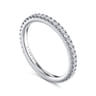 14K White Gold Matching Wedding Band - 0.3 ct