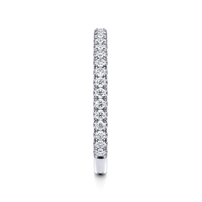 14K White Gold Matching Wedding Band - 0.3 ct - Shot 5
