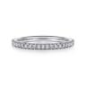 14K White Gold Matching Wedding Band - 0.3 ct