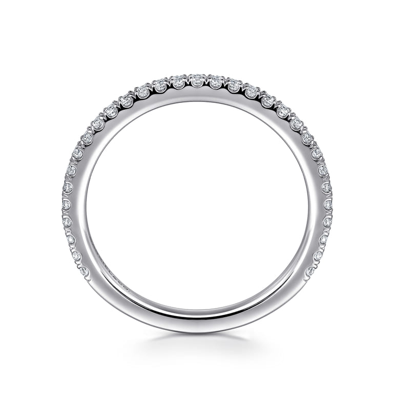 14K White Gold Matching Wedding Band - 0.3 ct - Shot 2