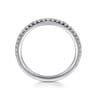 14K White Gold Matching Wedding Band - 0.3 ct