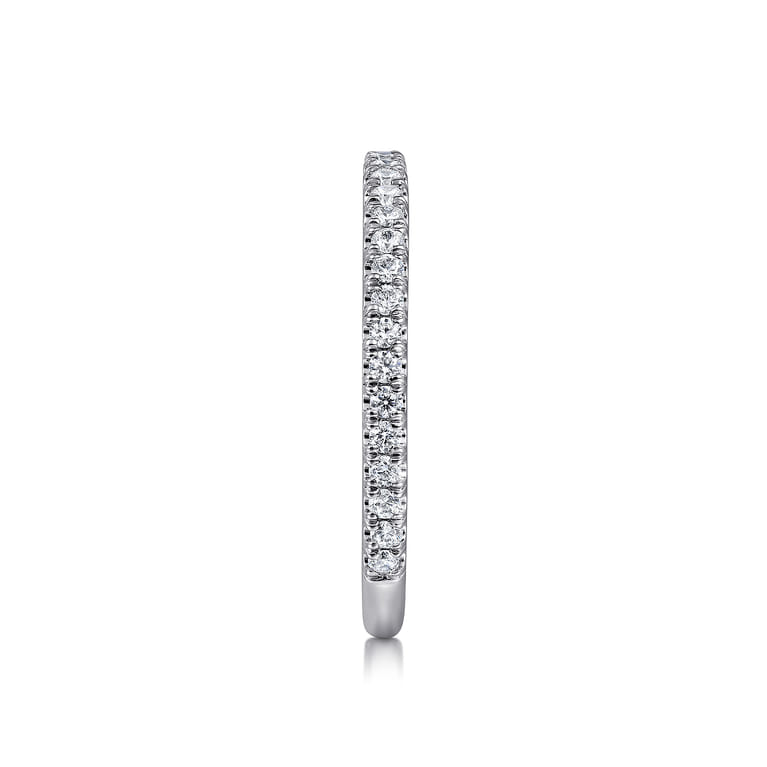14K White Gold Matching Wedding Band - 0.3 ct - Shot 5