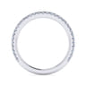 14K White Gold Matching Wedding Band - 0.3 ct