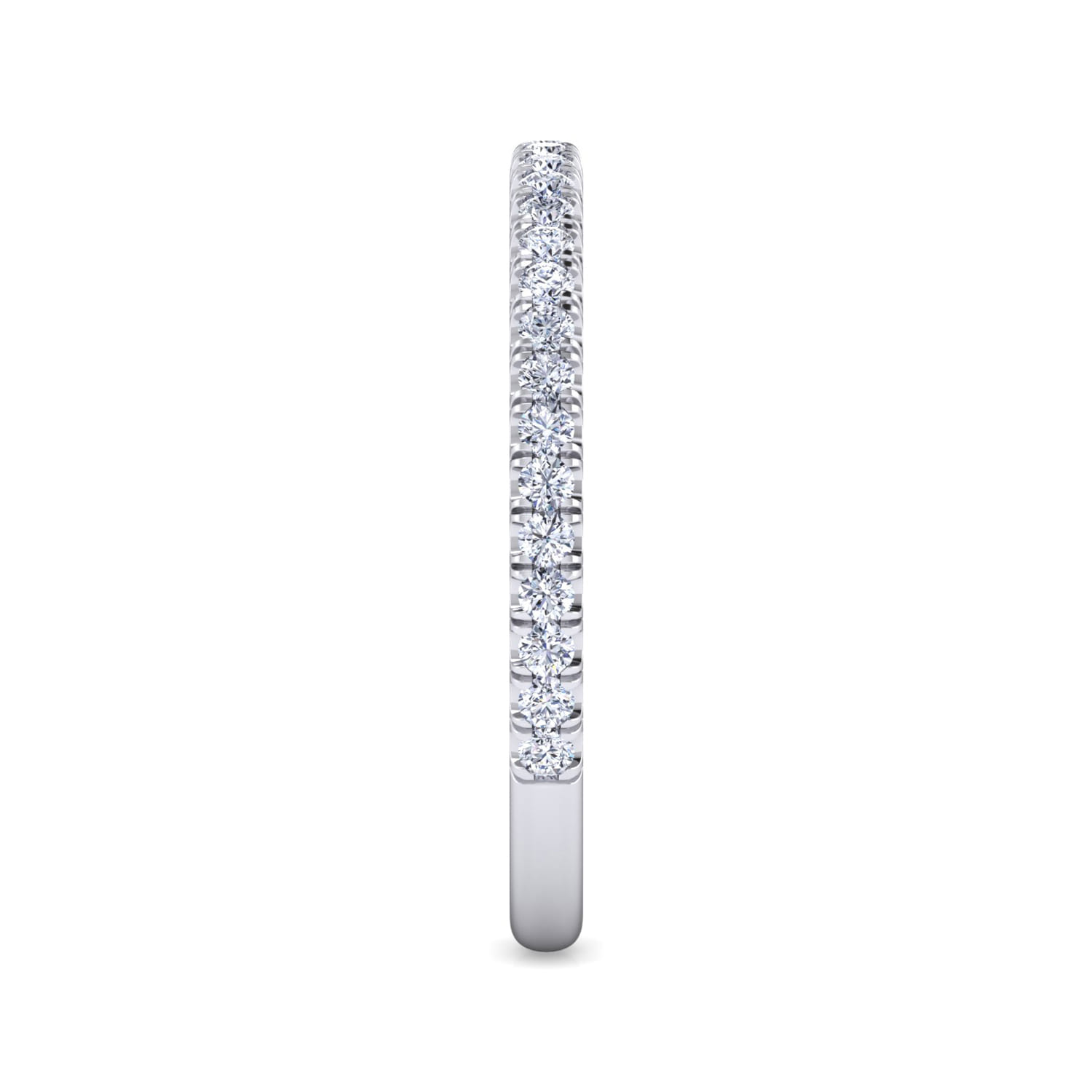 14K White Gold Matching Wedding Band - 0.3 ct - Shot 4