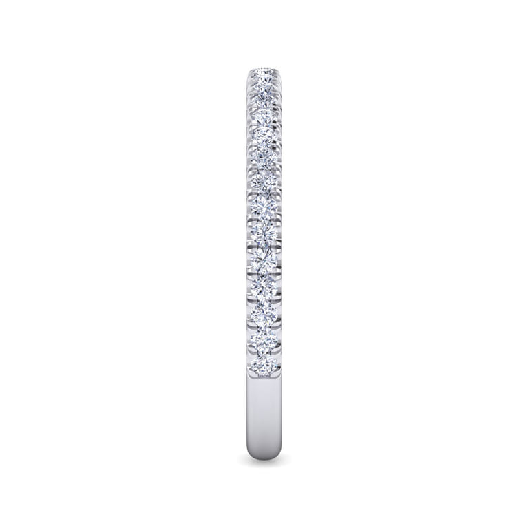14K White Gold Matching Wedding Band - 0.3 ct - Shot 4