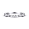 14K White Gold Matching Wedding Band - 0.3 ct