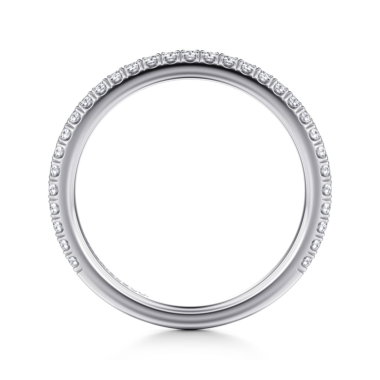 14K White Gold Matching Wedding Band - 0.3 ct - Shot 2